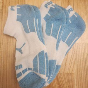 Womens Puma Socks Blue Size 9-11 3 Pack